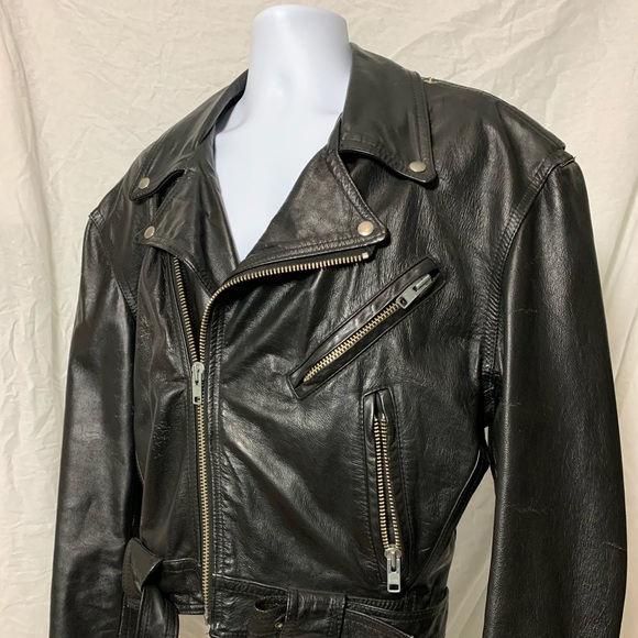 Biker Leather Jacket - Picture 2 of 3
